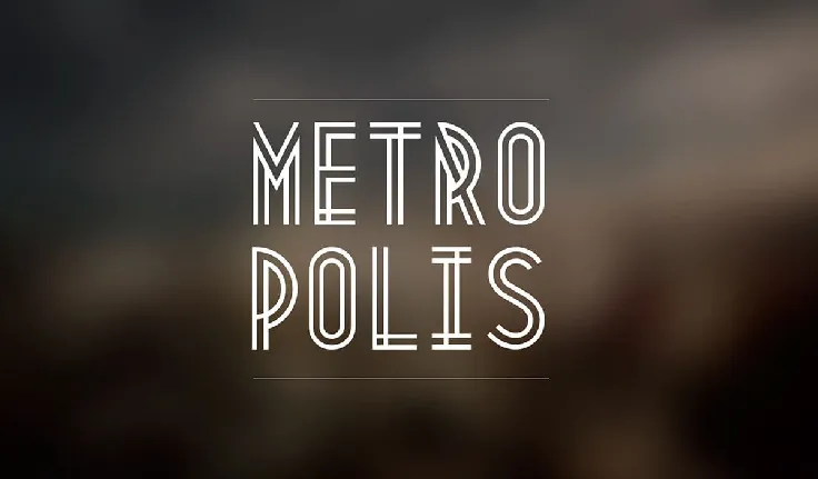 Metropolis 1920 font