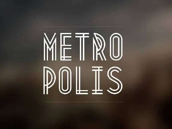 Metropolis 1920 font