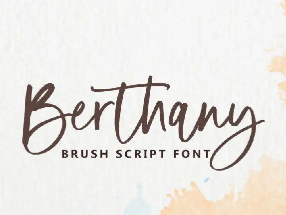 Berthany Script font