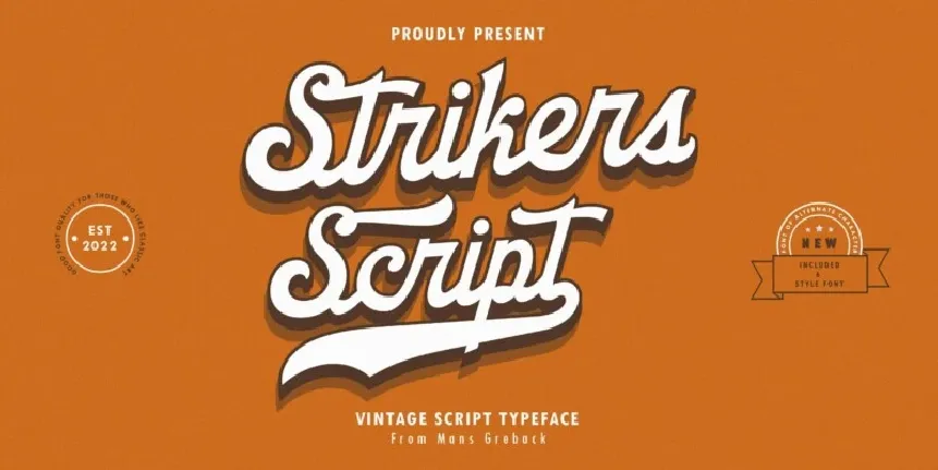 Strikers Script font