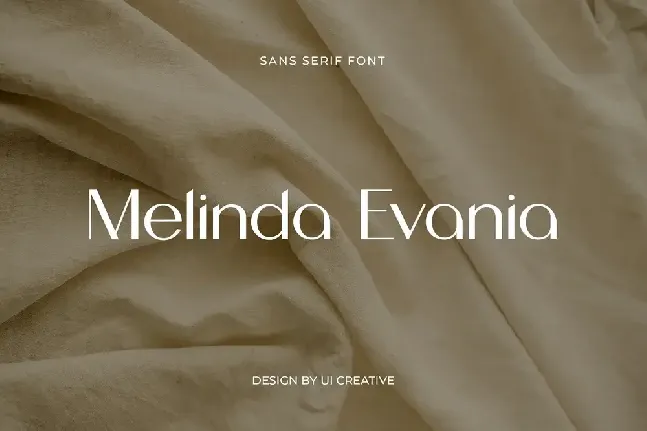 Melinda Evania font