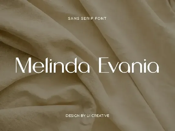 Melinda Evania font