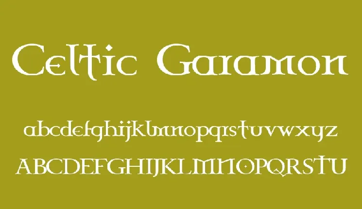 Celtic Garamond the 2nd font