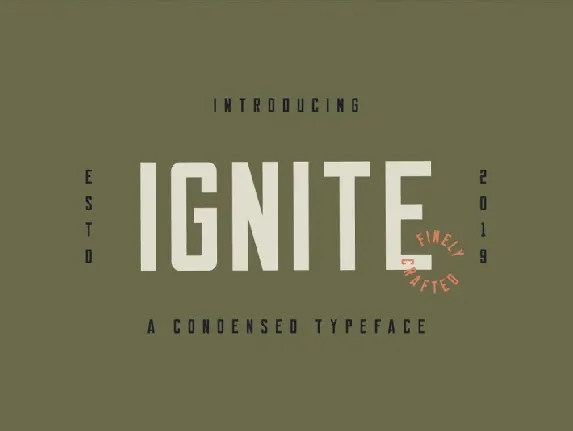 Ignite Sans Serif font