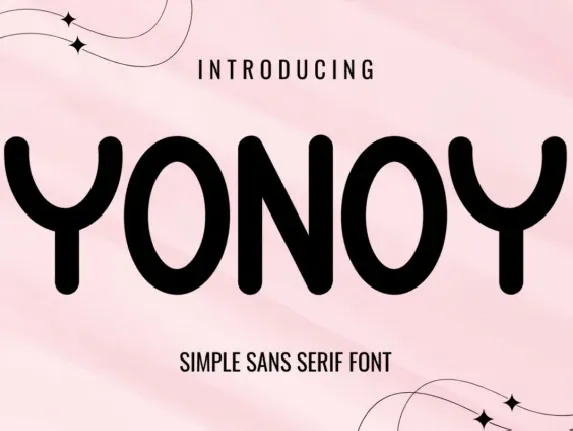 Yonoy Display font