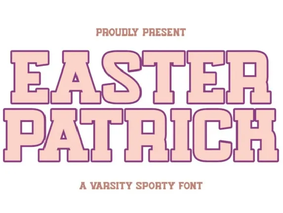 Easter Patrick font