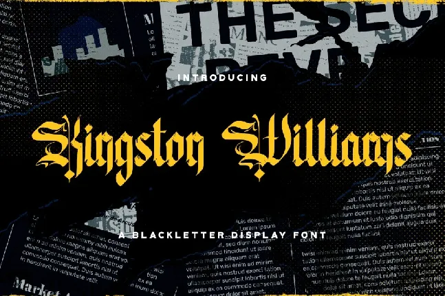 Kingston Williams font