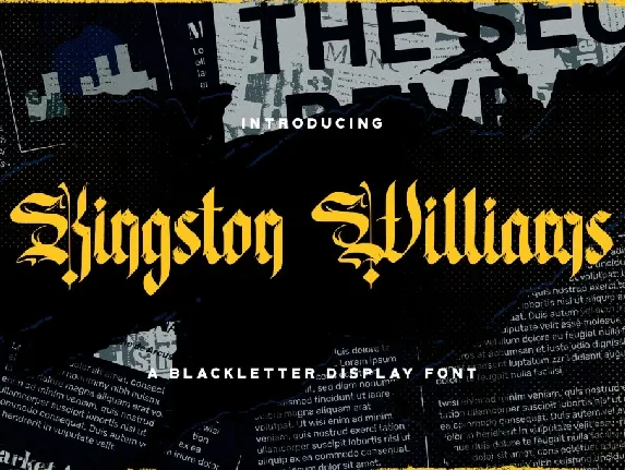 Kingston Williams font