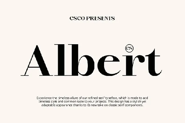 CS Albert font