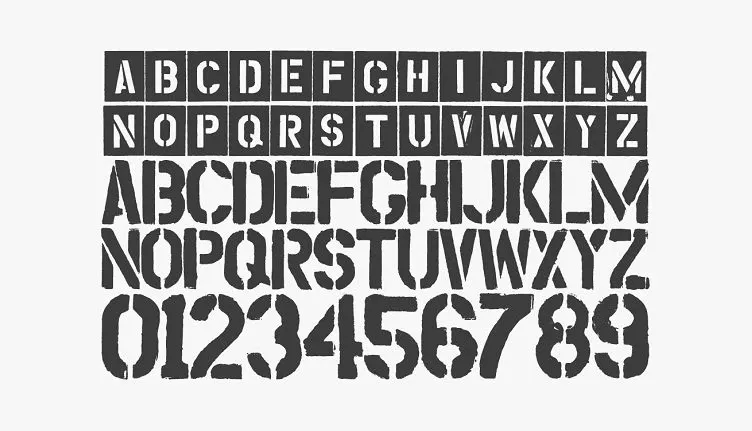 Stencil One Typeface font