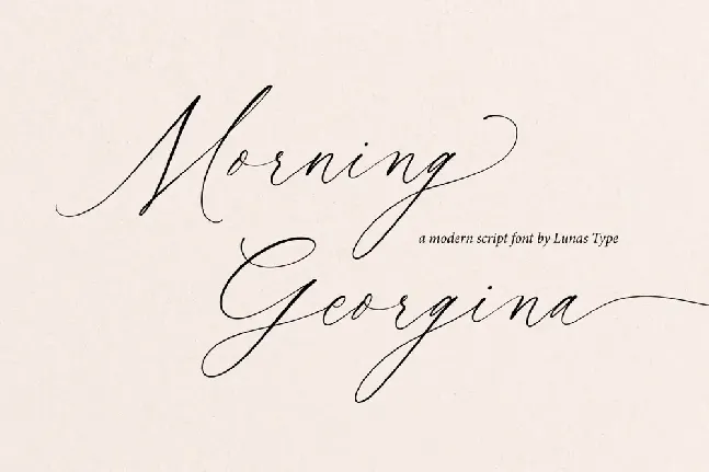 Morning Georgina font