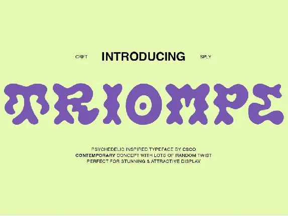 Triompe Free font