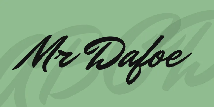 Mr Dafoe font