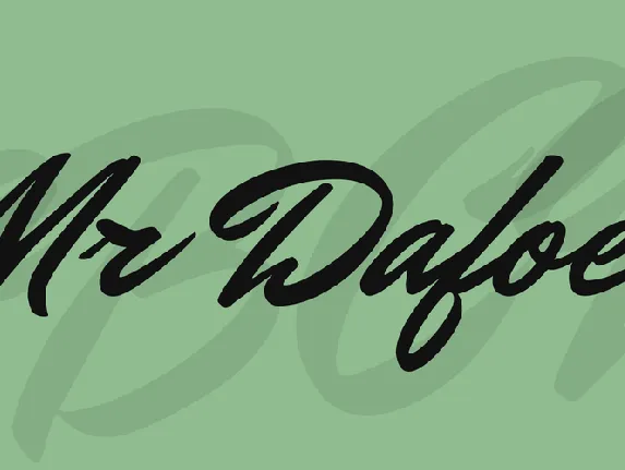 Mr Dafoe font