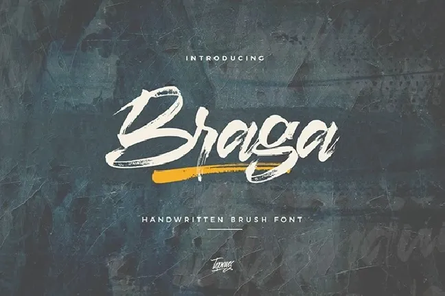 Braga Brush Script font