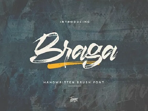 Braga Brush Script font