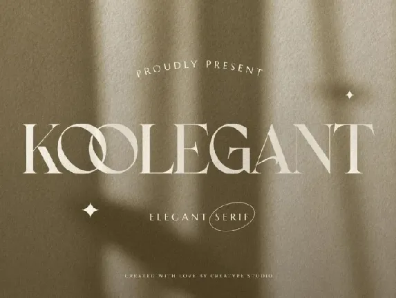 Koolegant font