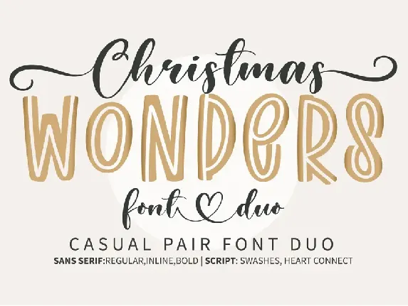 Christmas Wonders font