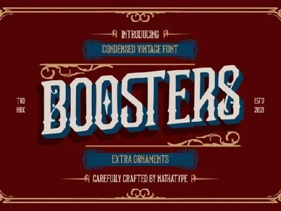 Boosters font