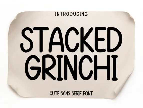 Stucked Grinchi font