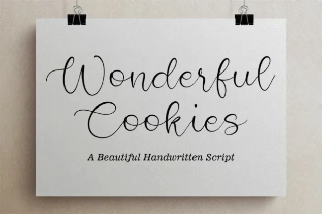 Wonderful Cookies font