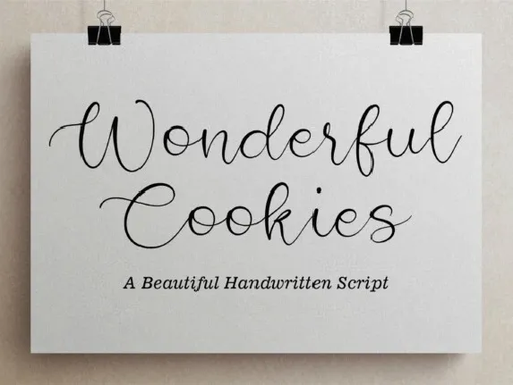 Wonderful Cookies font