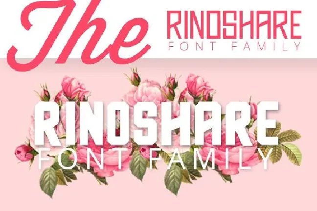 Rinoshare Family font