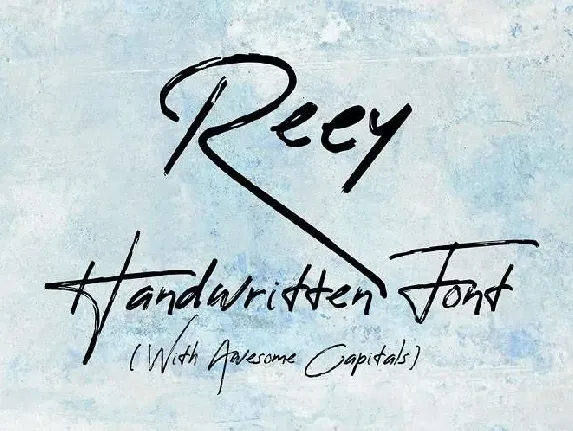 Reey Script Free font