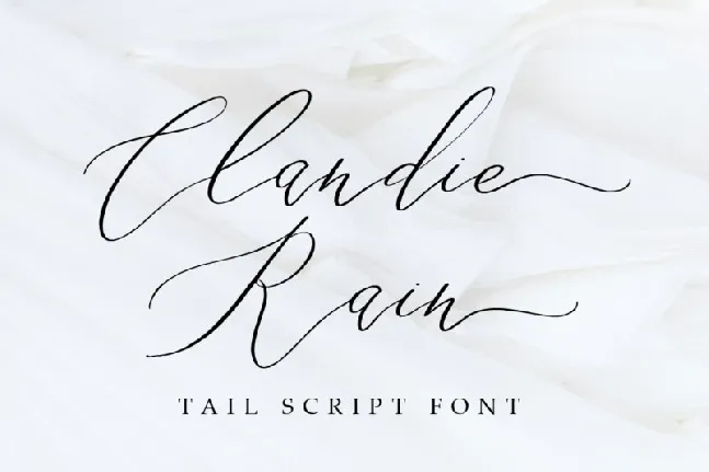 Clandie Rain Script font