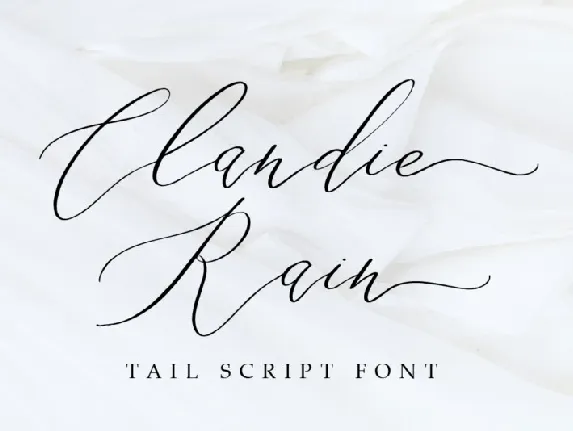 Clandie Rain Script font