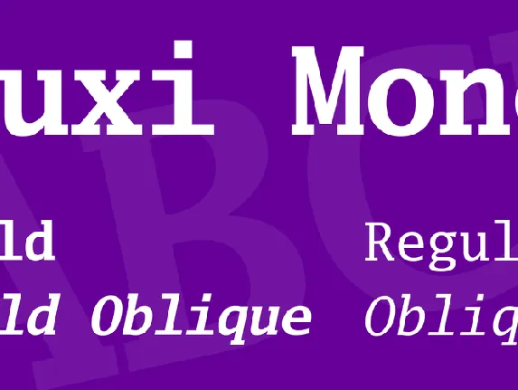 Luxi Mono font