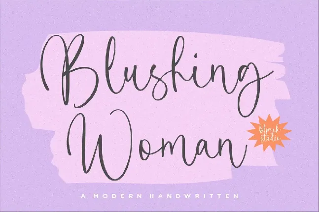 Blushing Woman font