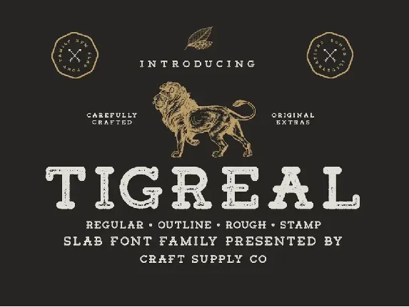 Tigreal Free font