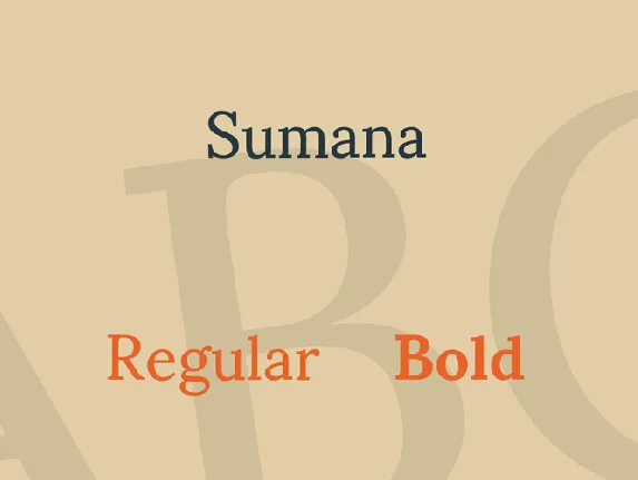 Sumana font