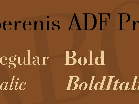 Berenis ADF Pro font