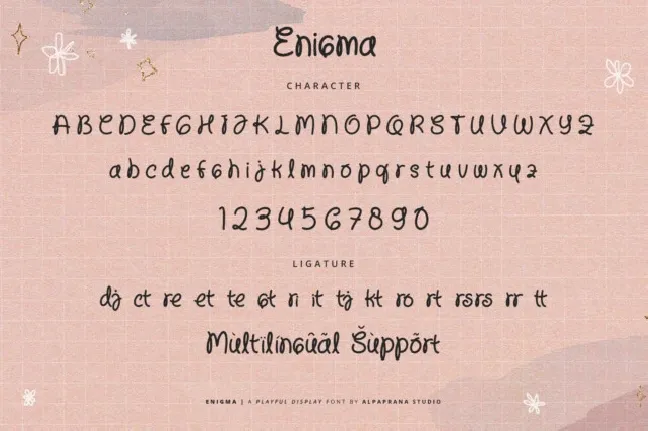 Enigma Display Typeface font