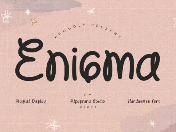 Enigma Display Typeface font