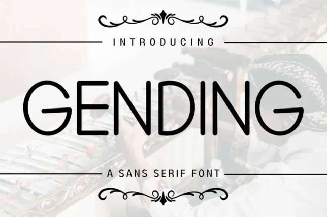 Gending Display font