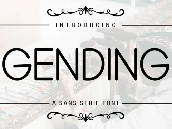 Gending Display font