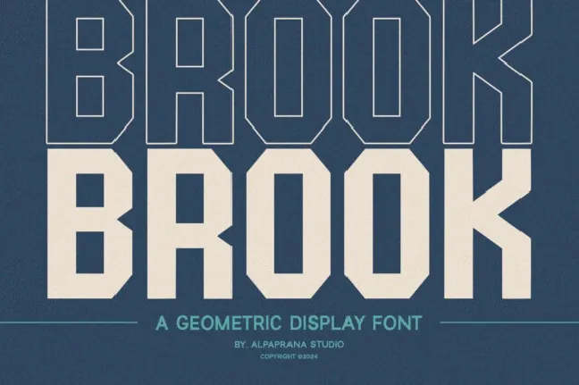 Brook Display font