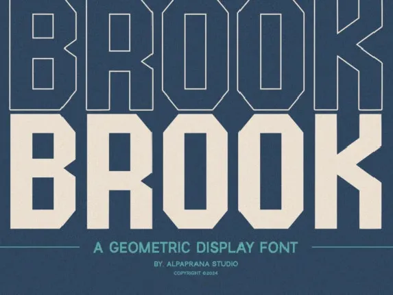 Brook Display font