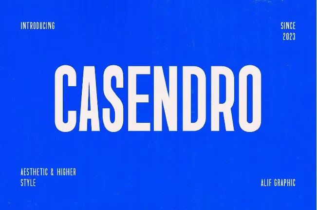 Casendro font