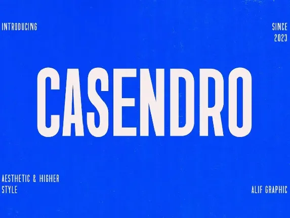 Casendro font