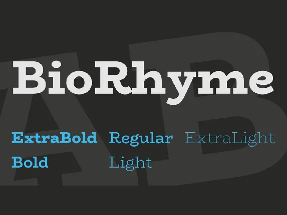 BioRhyme font