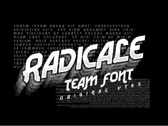 Vtks Radicale v2 font