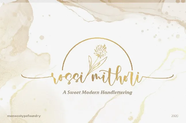 Rossi Mithori Calligraphy Script font