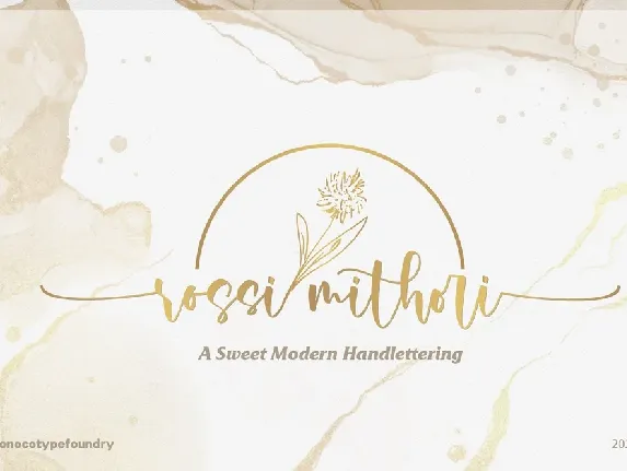 Rossi Mithori Calligraphy Script font