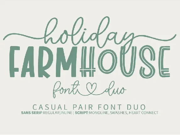 Holiday Farmhouse font