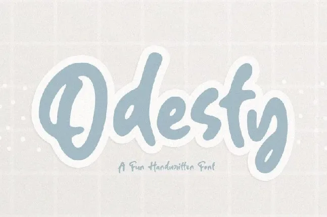 Odesty font