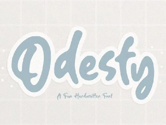 Odesty font